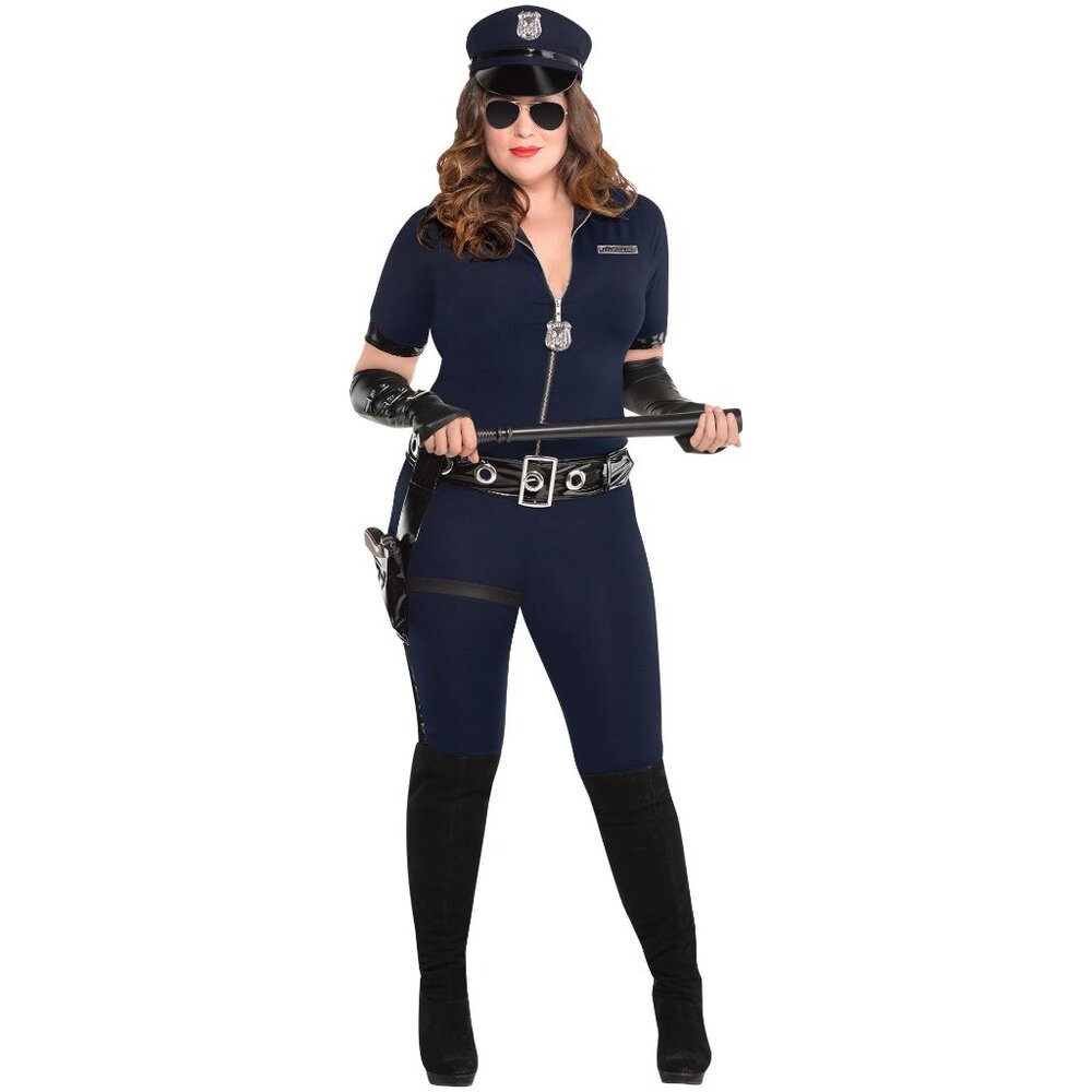 Stop Traffic Women Adult Plus 4X 26 - 28 Costume Police Woman